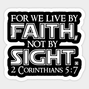 2 Corinthians 5:7 Sticker